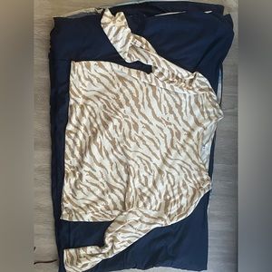 Caramel stripes and vanilla sweater